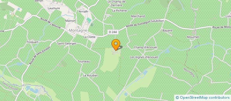 localisation de l'entreprise LES VINS ROBIN à LUSSAC