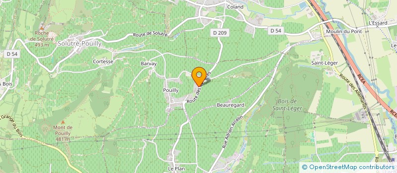 localisation de l'entreprise LES VINS WILLIAM TROUILLET  SOLUTRE-POUILLY