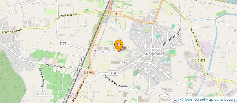 localisation de l'entreprise LES VINTAGE DE LA CRAU  ROGNONAS