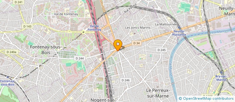 localisation de l'entreprise LES VIOLENNES à LE PERREUX-SUR-MARNE