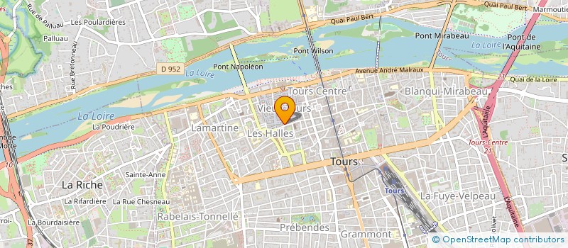 localisation de l'entreprise LES VIOLETTES à TOURS