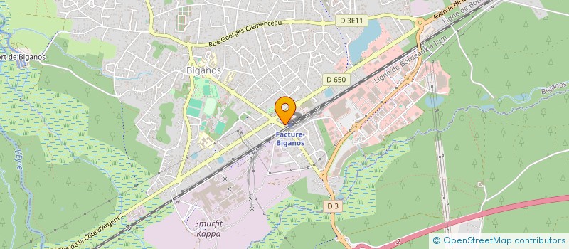 localisation de l'entreprise LES VIOLETTES  BIGANOS