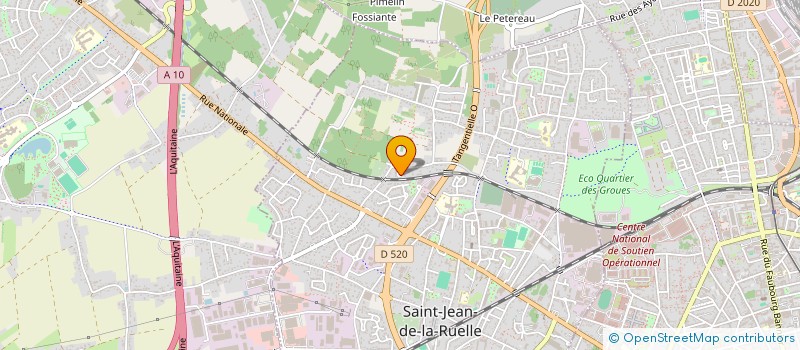 localisation de l'entreprise LES VIOLETTES à SAINT-JEAN-DE-LA-RUELLE