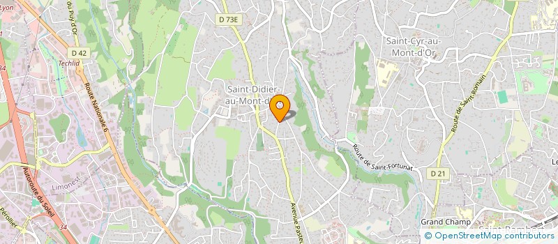 localisation de l'entreprise LES VIOLETTES  SAINT-DIDIER-AU-MONT-D'OR