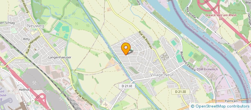 localisation de l'entreprise LES VIOLETTES  VILLAGE-NEUF