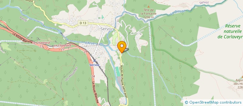 localisation de l'entreprise LES VIOLETTES 6  LES HOUCHES