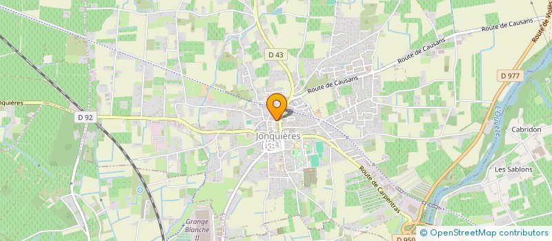 localisation de l'entreprise LES VIOLETTES  JONQUIERES