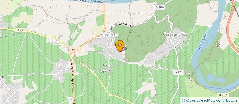 localisation de l'entreprise LES VIOLETTES  MASSANES