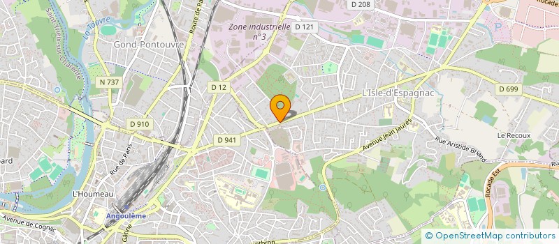 localisation de l'entreprise LES VIOLETTES  L'ISLE-D'ESPAGNAC