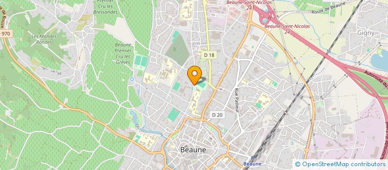 localisation de l'entreprise LES VIOLETTES à BEAUNE
