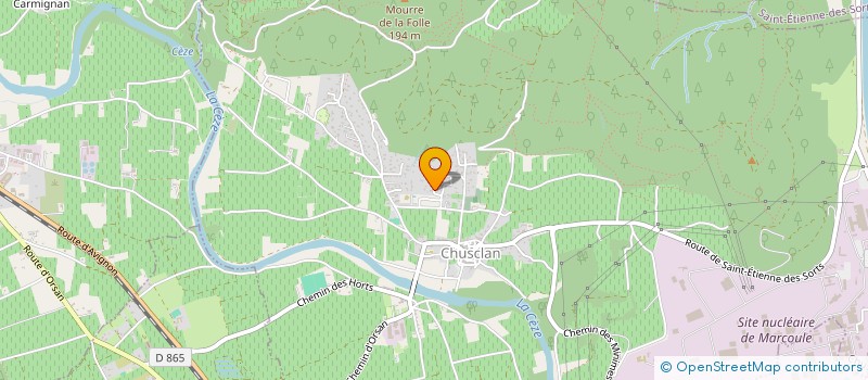 localisation de l'entreprise LES VIOLETTES  CHUSCLAN