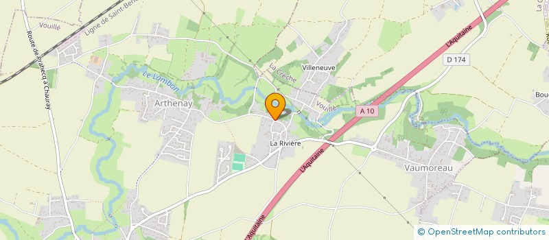 localisation de l'entreprise LES VIOLETTES  SAINT-ROMANS-DES-CHAMPS