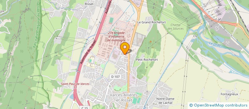 localisation de l'entreprise LES VIOLETTES BLANCHES à VARCES-ALLIERES-ET-RISSET