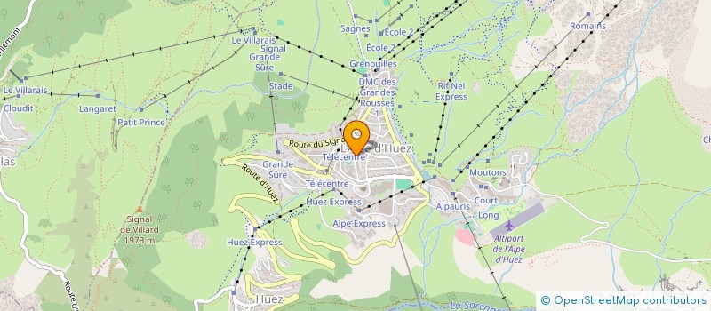 localisation de l'entreprise LES VIOLETTES D'HUEZ à HUEZ