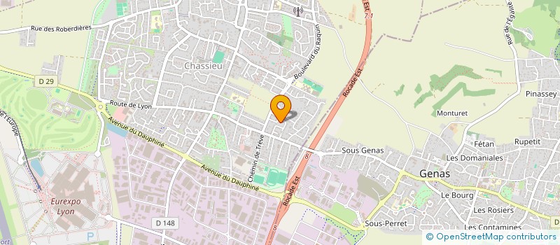 localisation de l'entreprise LES VIOLETTES DE JEANNE  CHASSIEU