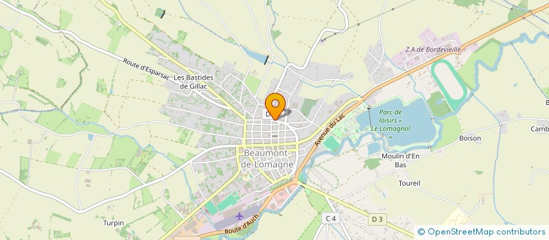 localisation de l'entreprise LES VIOLETTES DE LA LOMAGNE  BEAUMONT-DE-LOMAGNE