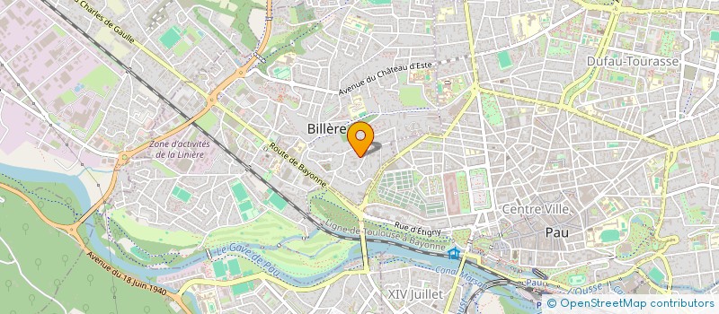 localisation de l'entreprise LES VIOLETTES UPPA  BILLERE