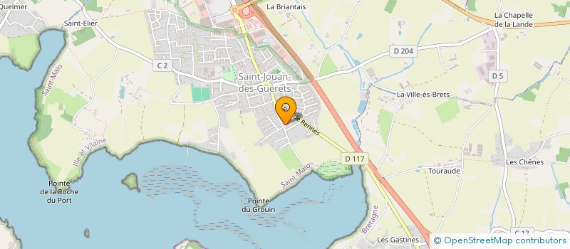 localisation de l'entreprise LES VIOLIERS  SAINT-JOUAN-DES-GUERETS