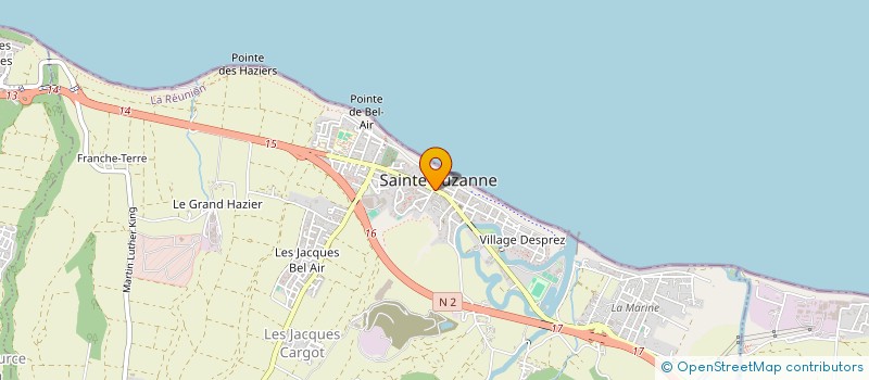localisation de l'entreprise LES VIRAPATRIN IV - ESPACES LES CAFES à SAINTE-SUZANNE