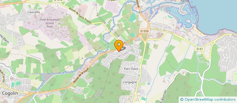 localisation de l'entreprise LES VIRGILES à COGOLIN
