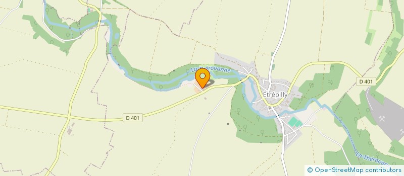 localisation de l'entreprise LES VISITEURS  ETREPILLY