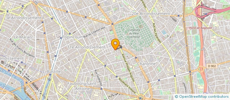 localisation de l'entreprise LES VISITEURS DU SOIR  PARIS