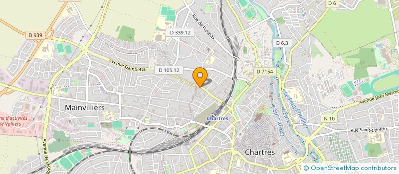 localisation de l'entreprise LES VITRAUX GLYCERINES à CHARTRES