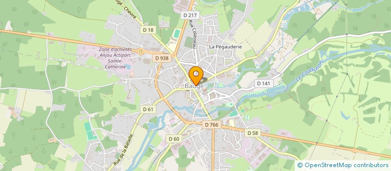 localisation de l'entreprise LES VITRINES BAUGEOISES à BAUGE-EN-ANJOU