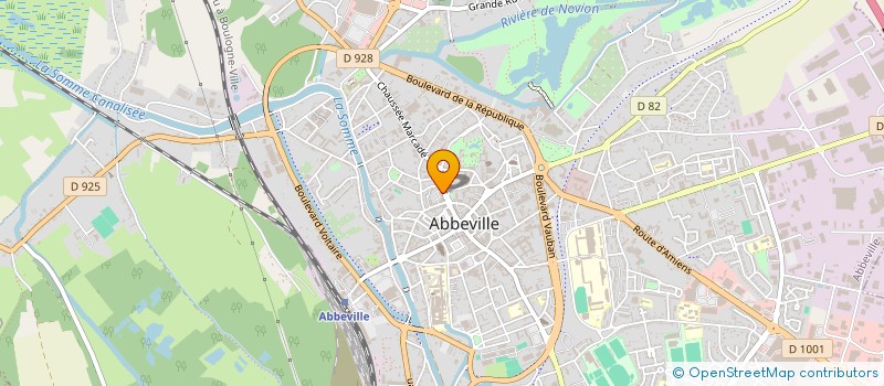 localisation de l'entreprise LES VITRINES D ABBEVILLE à ABBEVILLE
