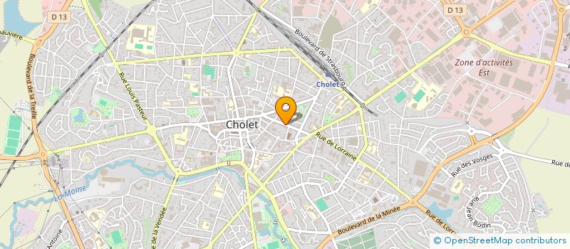 localisation de l'entreprise LES VITRINES DE CHOLET à CHOLET