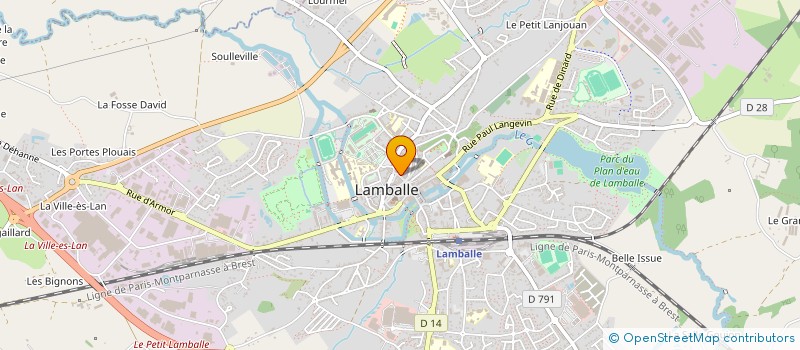 localisation de l'entreprise LES VITRINES DE LAMBALLE à LAMBALLE-ARMOR