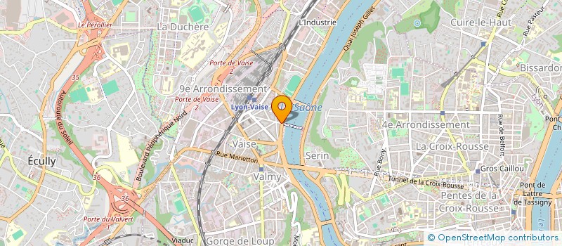 localisation de l'entreprise LES VITRINES DE VAISE  LYON