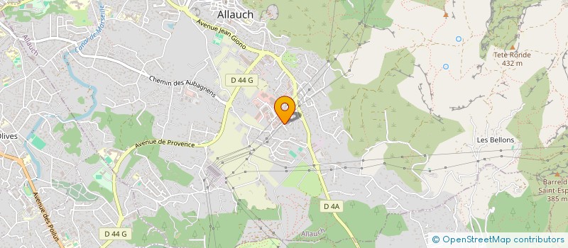 localisation de l'entreprise LES VITRINES DU VILLAGE D'ALLAUCH  ALLAUCH