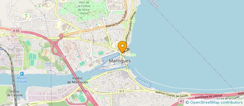localisation de l'entreprise LES VITRINES MARTEGALES à MARTIGUES