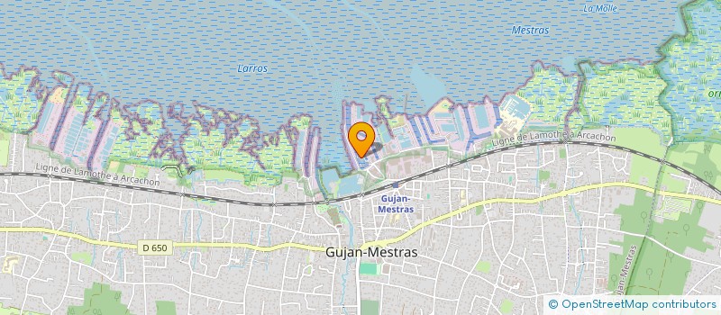 localisation de l'entreprise LES VIVIERS  GUJAN-MESTRAS