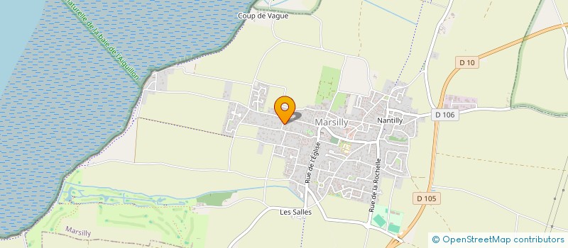 localisation de l'entreprise LES VIVIERS DE COUP DE VAGUE à MARSILLY