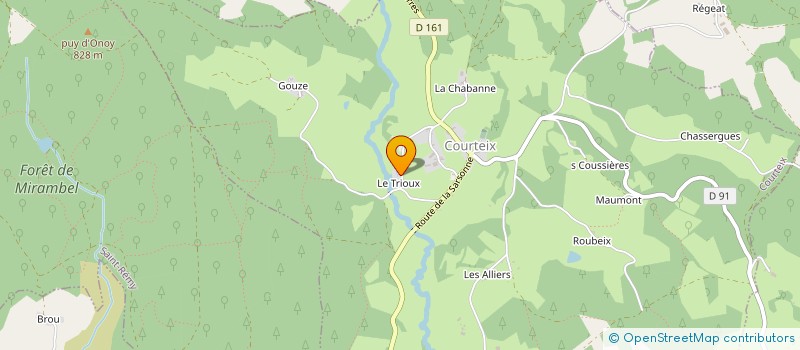 localisation de l'entreprise LES VIVIERS DE HAUTE CORREZE à COURTEIX