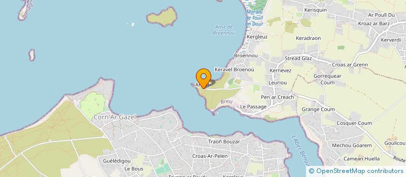 localisation de l'entreprise LES VIVIERS DE L ABER BENOIT  LANDEDA
