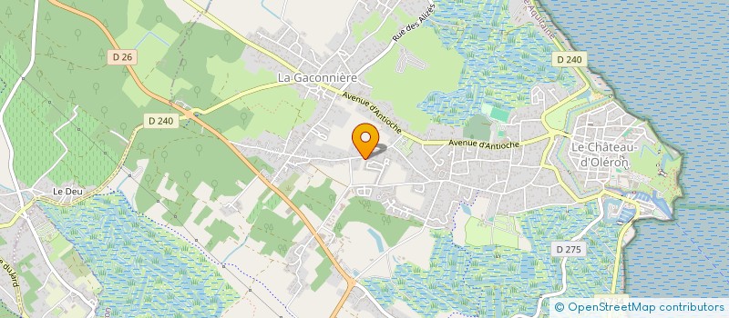 localisation de l'entreprise LES VIVIERS DE L'ATLANTIQUE à LE CHATEAU-D'OLERON