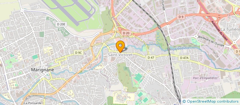 localisation de l'entreprise LES VIVIERS DE LA CIOTAT à SAINT-VICTORET