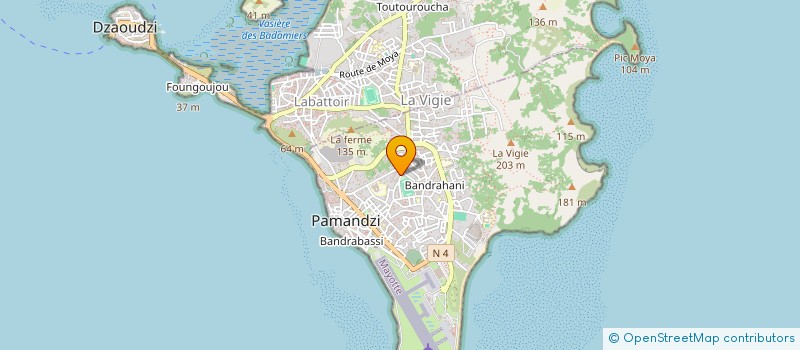 localisation de l'entreprise LES VIVIERS DE MAYOTTE à PAMANDZI