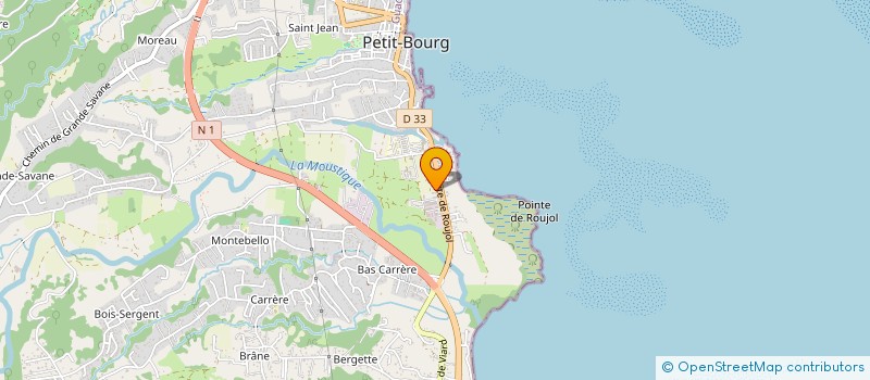 localisation de l'entreprise LES VIVIERS DE PETIT BOURG  PETIT-BOURG