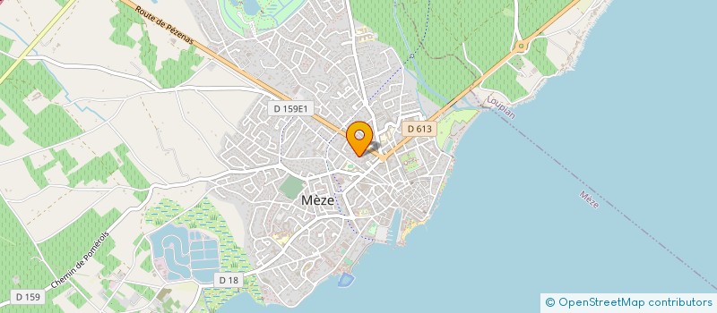 localisation de l'entreprise LES VIVIERS DE THAU à MEZE