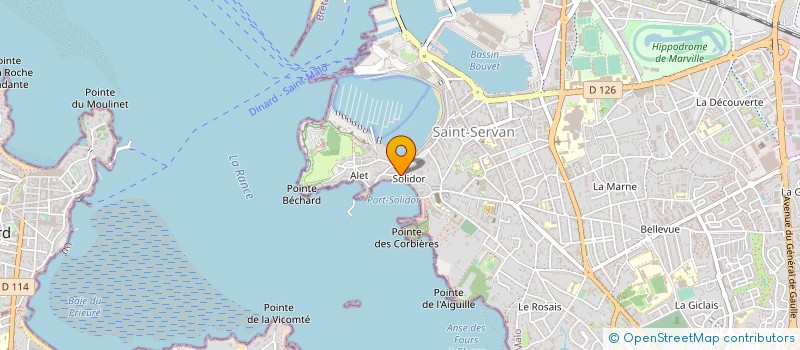 localisation de l'entreprise LES VIVIERS MALOUINS à SAINT-MALO
