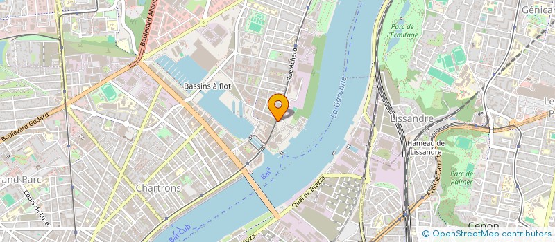 localisation de l'entreprise LES VIVRES DE L ART à BORDEAUX