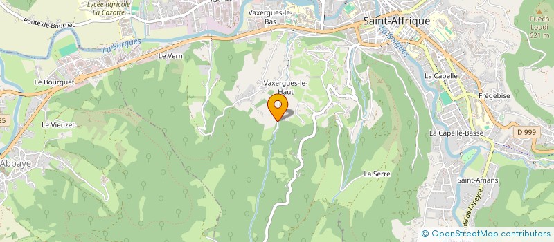 localisation de l'entreprise LES VNT  SAINT-AFFRIQUE