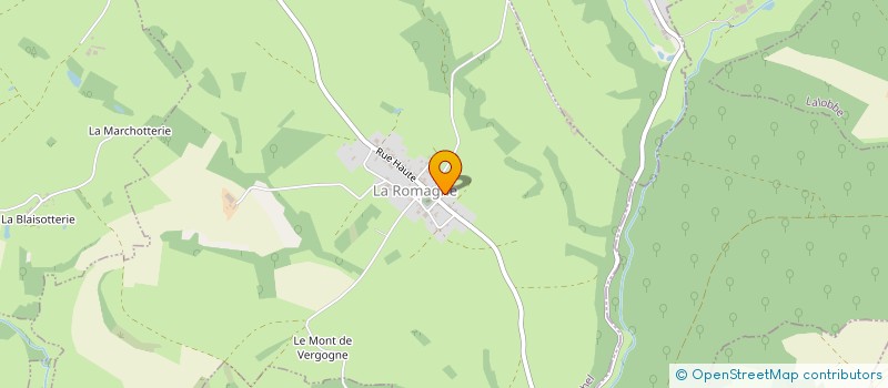 localisation de l'entreprise LES VOICHEUX  LA ROMAGNE