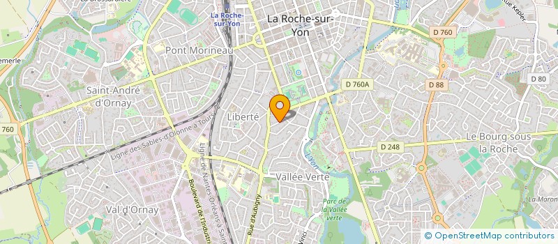 localisation de l'entreprise LES VOIES CITOYENNES  LA ROCHE-SUR-YON