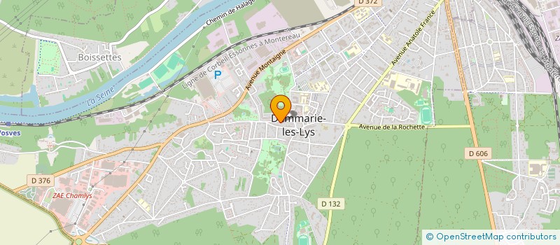 localisation de l'entreprise LES VOIES DE L'EQUILIBRE à DAMMARIE-LES-LYS