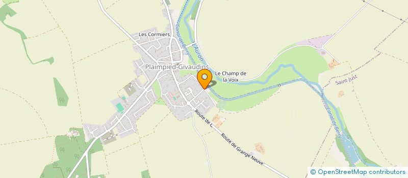 localisation de l'entreprise LES VOIES DE L'HARMONIE  PLAIMPIED-GIVAUDINS